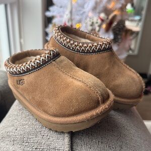 UGG Brown Suede Slip-On Clogs